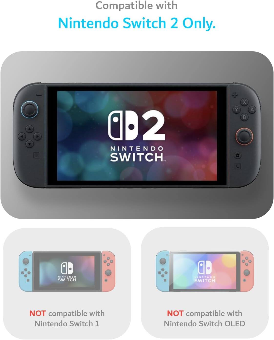TUDIA Snap On Slim Dockable Case for Nintendo Switch 2 (2025) with