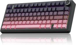 Core Tech - F75 Pro 75% Wireless Mechanical Keyboard with Reaper Switches - CT-F75P-GPB-RP - Gradient Pink Black