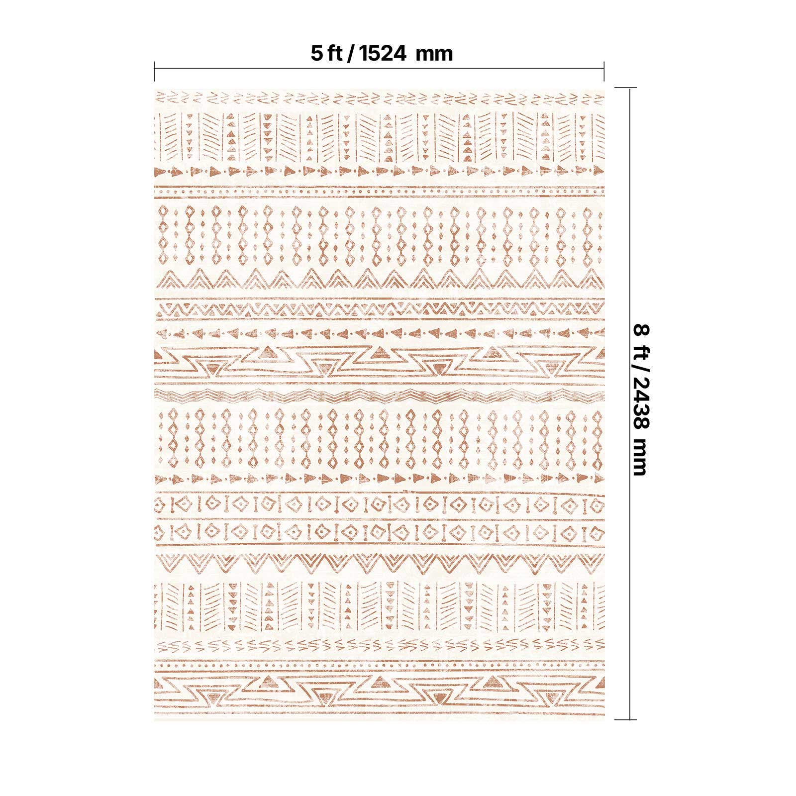 5 ft/ 1524 mm
8 ft/ 2438 mm