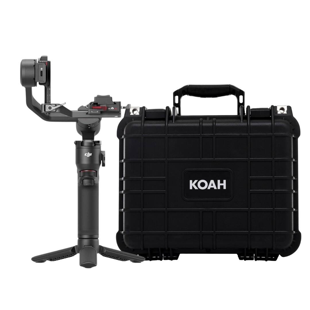 Angle. DJI - DJI RS 3 Mini 1.75Lb 1.4-Inch Full-Color Touchscreen Gimbal Stabilizer with Case.