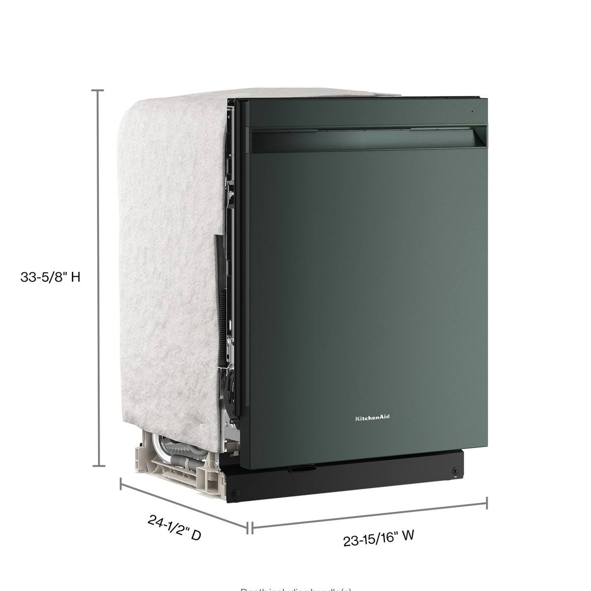 33-5/8" H KitchenAid 24-1/2" D 23-15/16" W