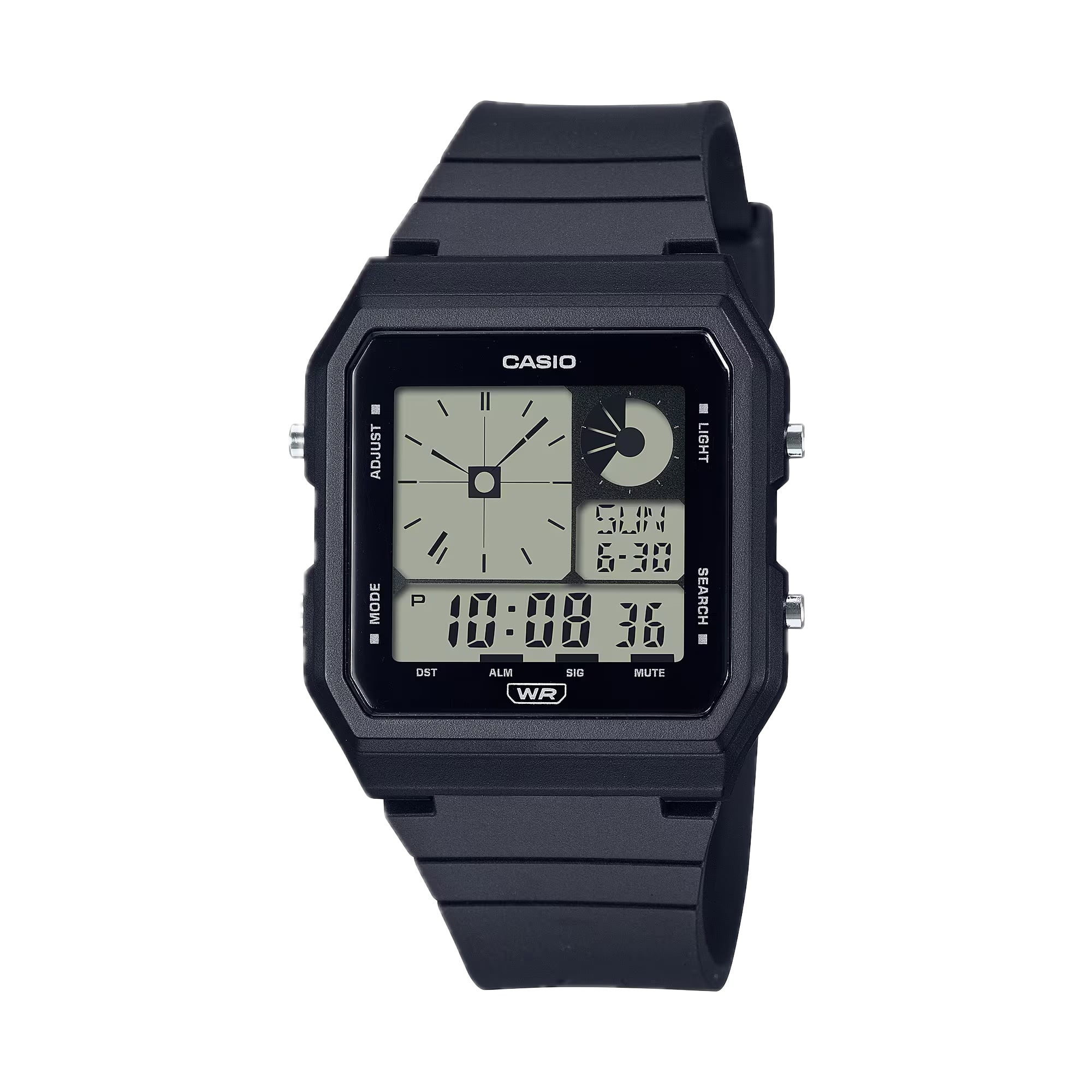 Casio - Women's Digital Sport Watch with Dial - LF-20W-1ACF - Black