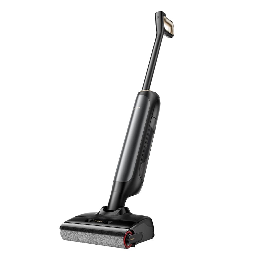 MOVA - M10 Cordless We Dry Vacuum Mop For Floor Carpet, 18kPa Suction,180° Lie-Flat Dual-Edge Self-Cleaning,Zero-Tangle - Black