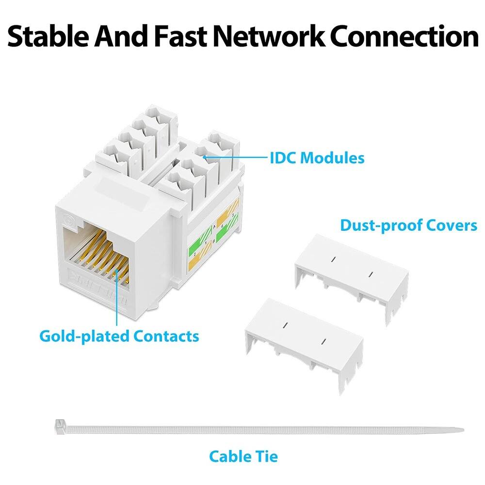 Stable And Fast Network Connection

- IDC Modules
- Dust-proof Covers
- Gold-plated Contacts
- Cable Tie
