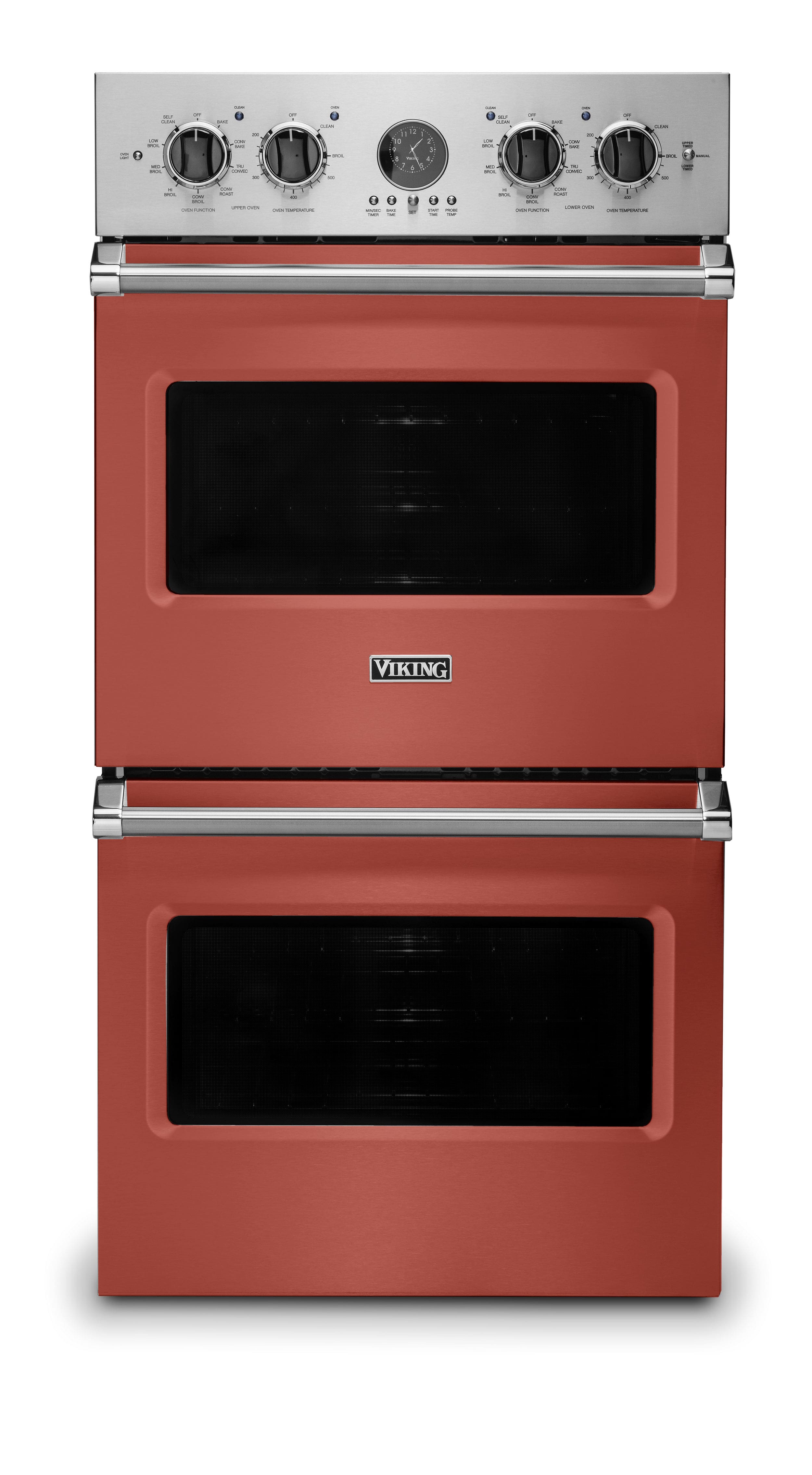 Viking - 27" Built-in Electric Double Wall Oven - Spiced Cider