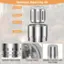Stainless Steel Fire Pit Fire Ring Firebowl Ash Tray Body Bottom Vent Holes 8 Long Vents Middle Column with Fire Holes