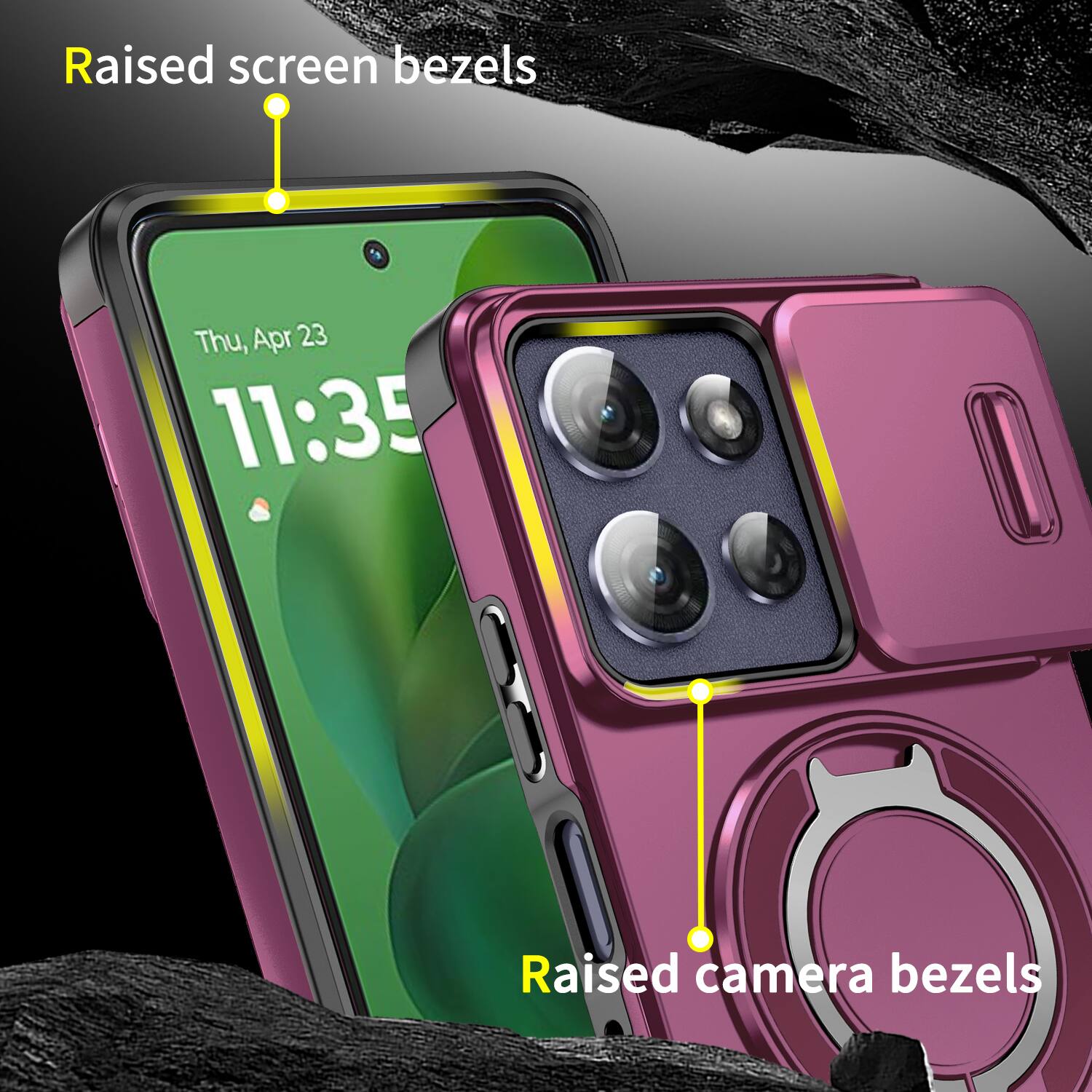 Raised screen bezels  
Thu, Apr 23 11:35  
Raised camera bezels