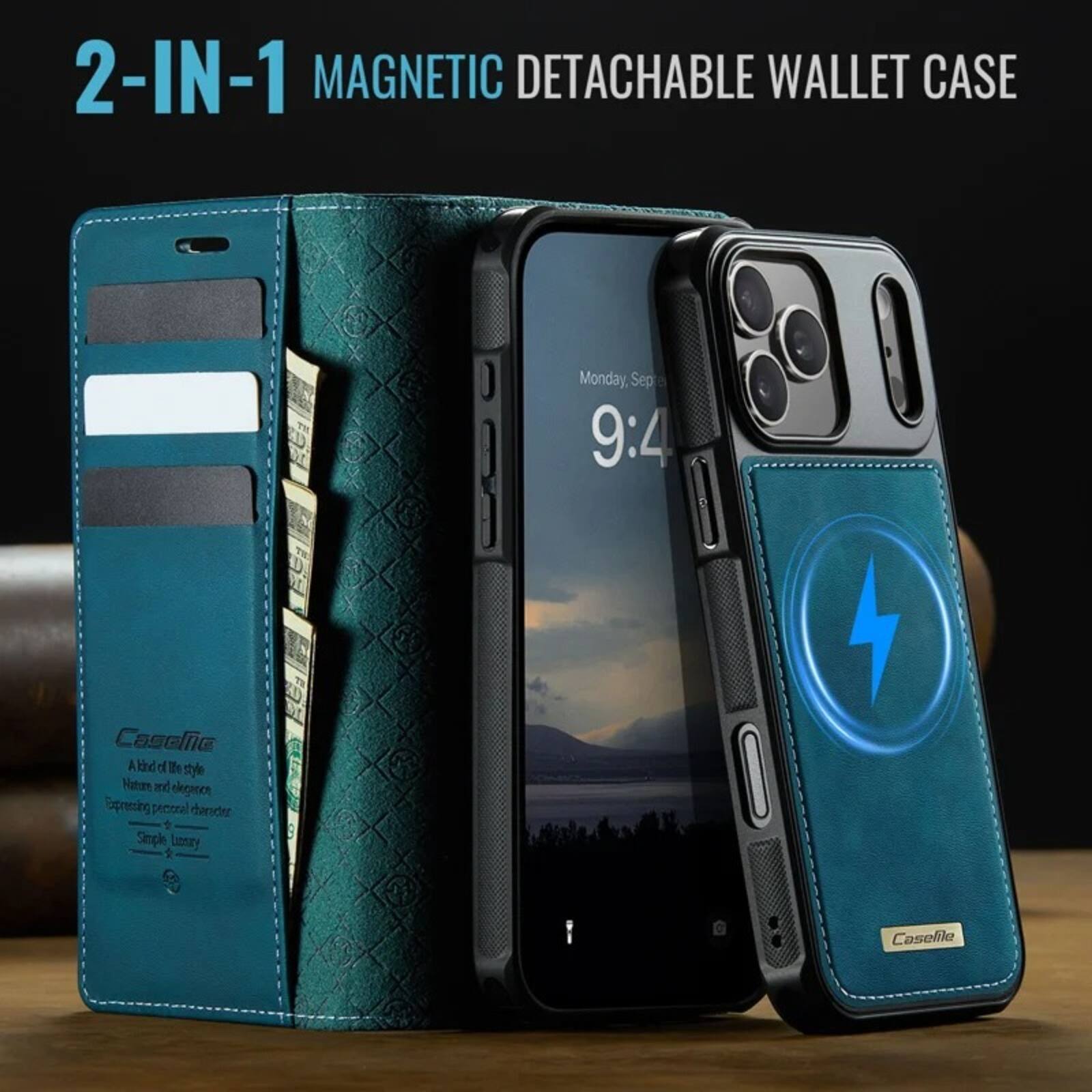 2-IN-1 MAGNETIC DETACHABLE WALLET CASE

Monday, Sep 9:4

Casefie kind of 180 style Nature elegance Expressing personal character $ Simple Luxury