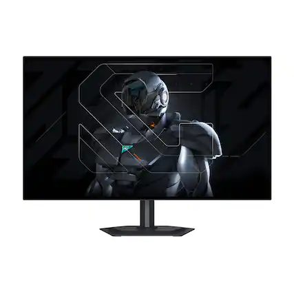 Front. GIGABYTE - GIGABYTE - MO27Q28G - 27" W-OLED Gaming Monitor - Black.