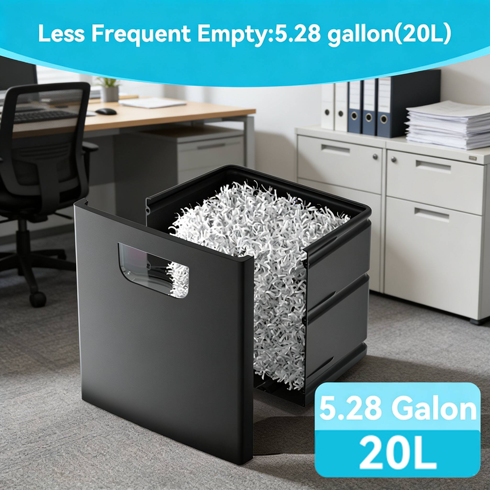 Less Frequent Empty: 5.28 gallon (20L)  
5.28 Gallon  
20L