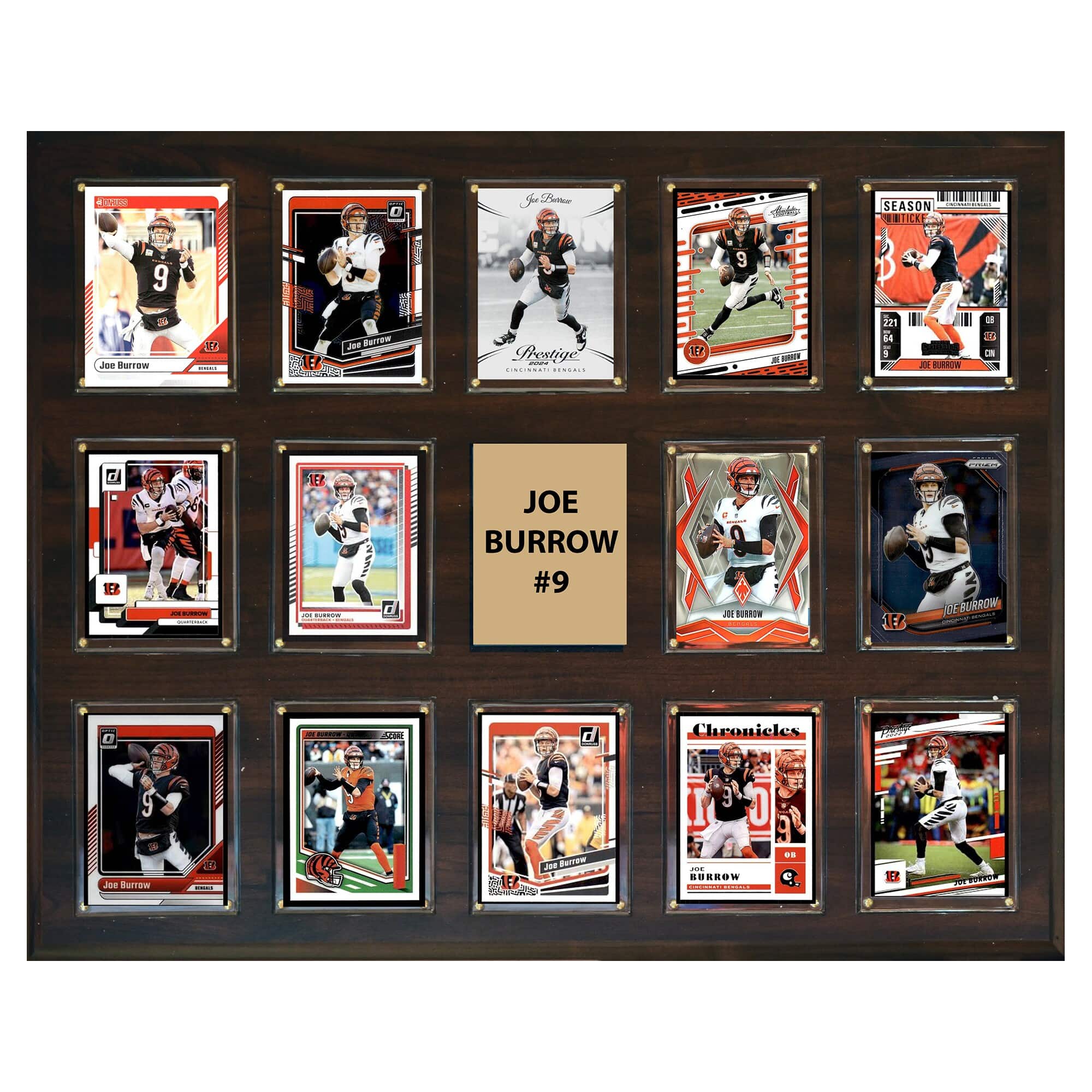 "C&I Collectibles - Joe Burrow Cincinnati Bengals 16"" x 20"" Trading Card Plaque - Multicolor" price history on PriceWatchPro