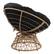 Alt View 12. OSP Home Furnishings - Papasan Chair - Black.