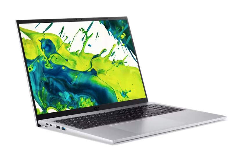 Angle. Acer - 16" Aspire Go 16 Laptop 1920x1200 Intel 120U 16GB 1TB SSD Integrated Graphics AG16-71PT.