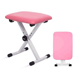 5 CORE - Keyboard Bench 2" Padded Piano Stool Adjustable 19" - Pink