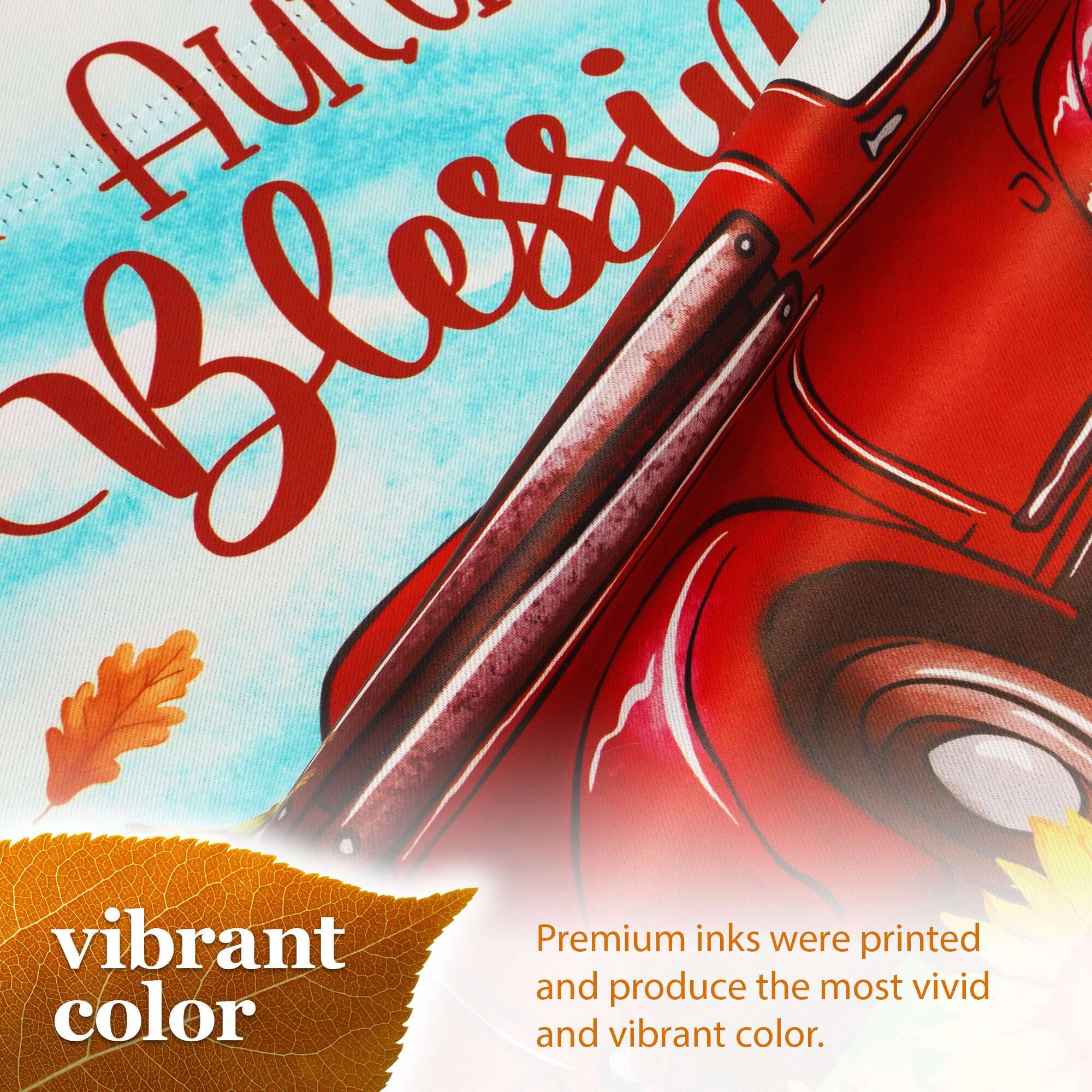 Blessin Auto vibrant Premium inks were printed and produce the most vivid and vibrant color.