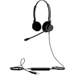 Jabra - BIZ 2300 USB MS Duo Headset - Black