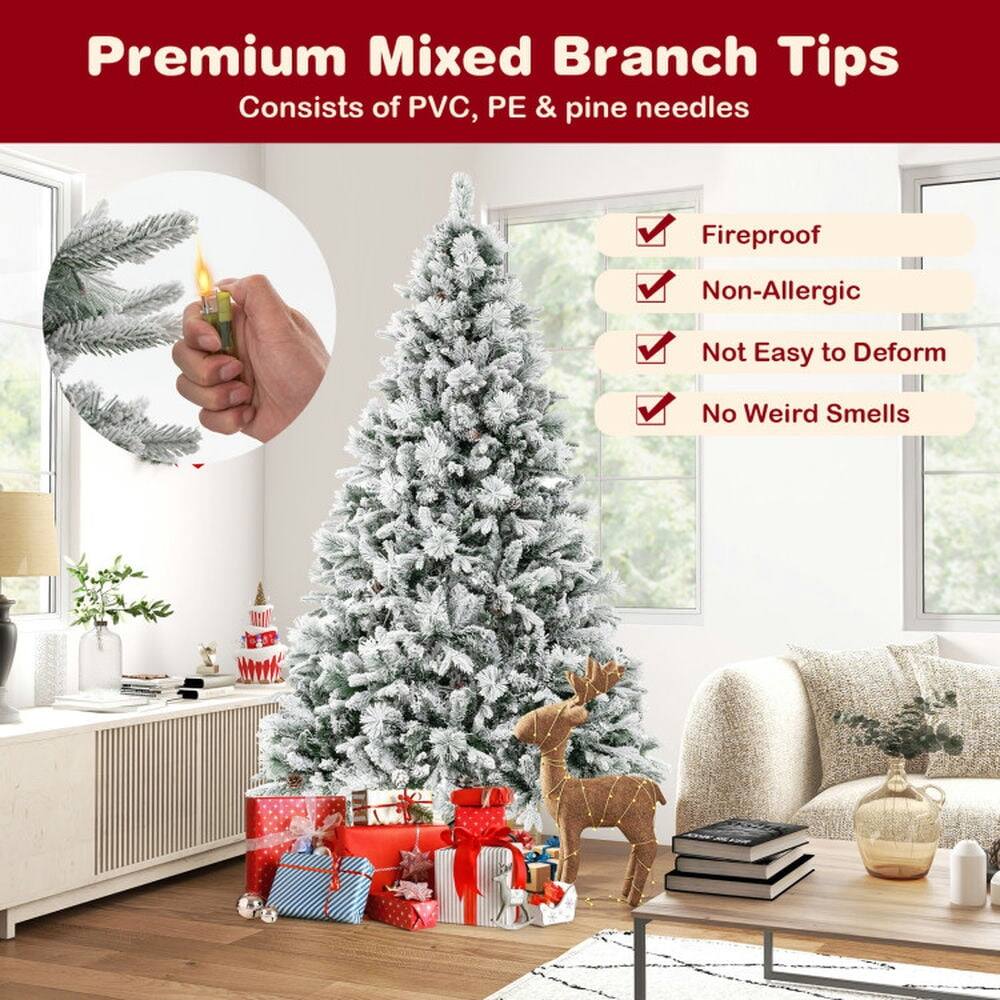 Premium Mixed Branch Tips  
Consists of PVC, PE & pine needles  

- Fireproof  
- Non-Allergic  
- Not Easy to Deform  
- No Weird Smells