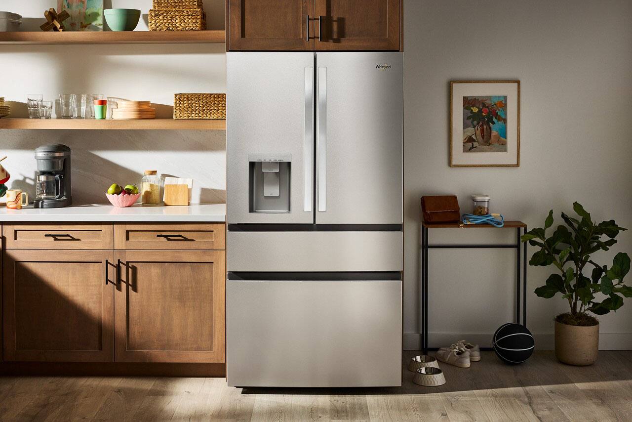 Alt View 7. Whirlpool - 29 Cu. Ft. French Door Refrigerator with Flexible Temperature Drawer - Fingerprint-Resistant Stainless Finish.