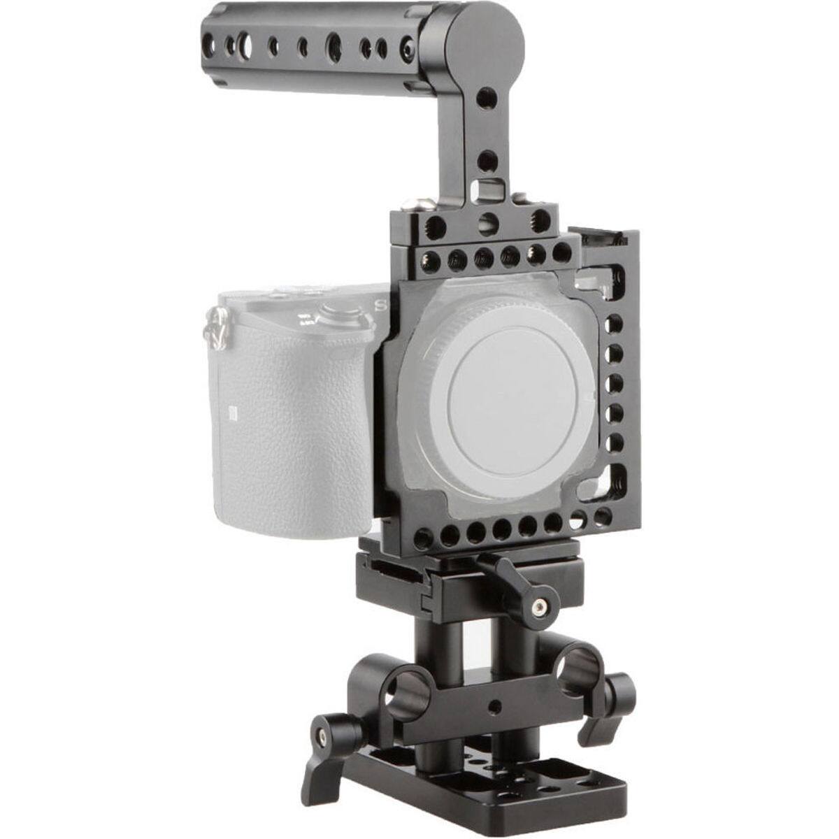 Alt View 7. CAMVATE - CAMVATE Camera Cage with Handle and ARCA QR Baseplate for Sony A6500/A6300/A6000.