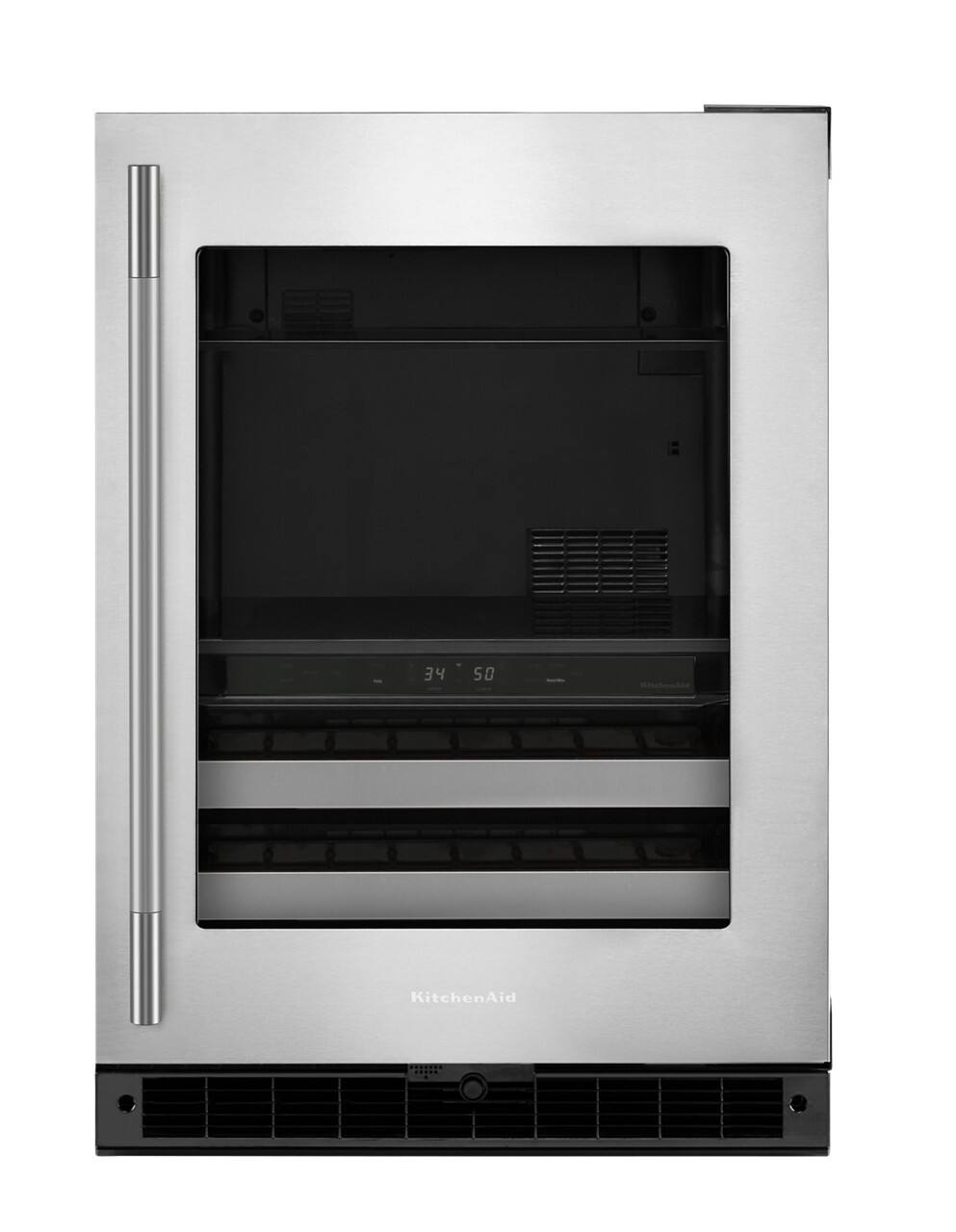 Black Cabinet/Stainless Steel Doors