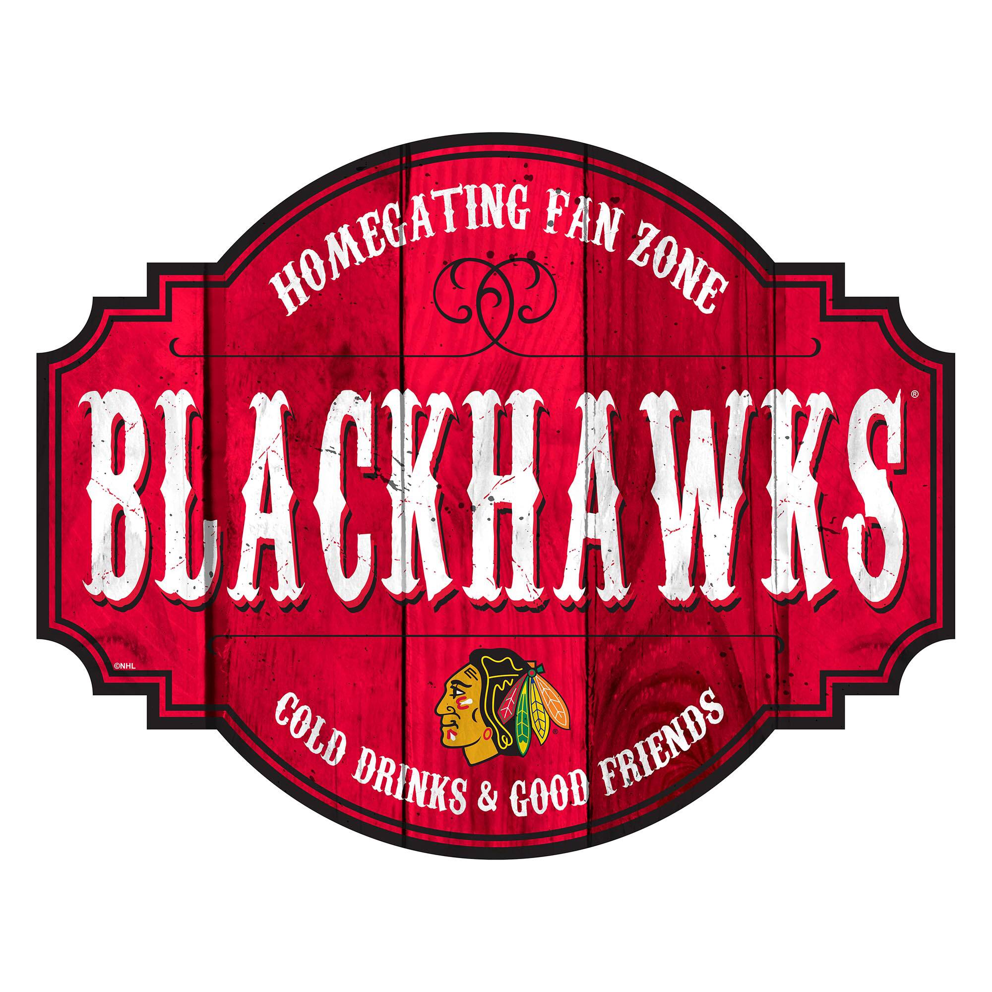 Chicago Blackhawks 24'' Homegating Tavern Sign
