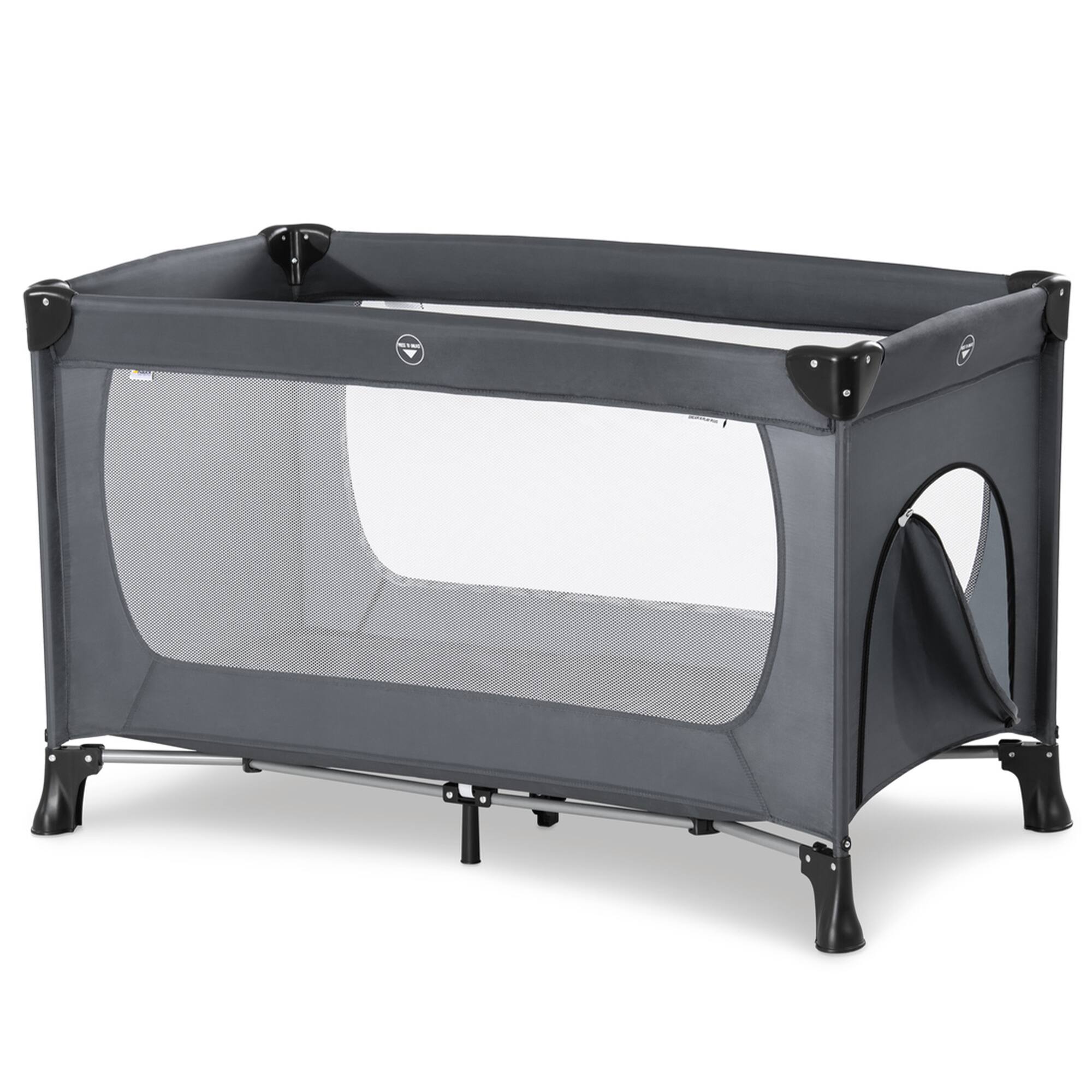 Alt View 8. hauck - hauck Dream N Play Plus Travel Pack Cot, Babies & Toddlers up to 33 Pounds, Grey - Grey.