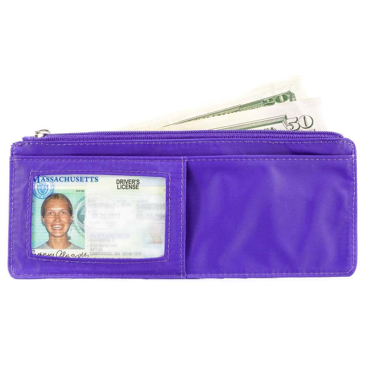 Back. Jadie Link - Womens Jaguar Credit Card Slim Wallet Holds Cards Slim wallet stacked card pockets holds plastic cardsClear pocket - Ink Dot.