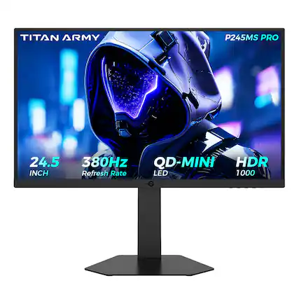 TITAN ARMY
P245MS PRO
24.5 INCH
380Hz Refresh Rate
QD-MINI LED
HDR 1000