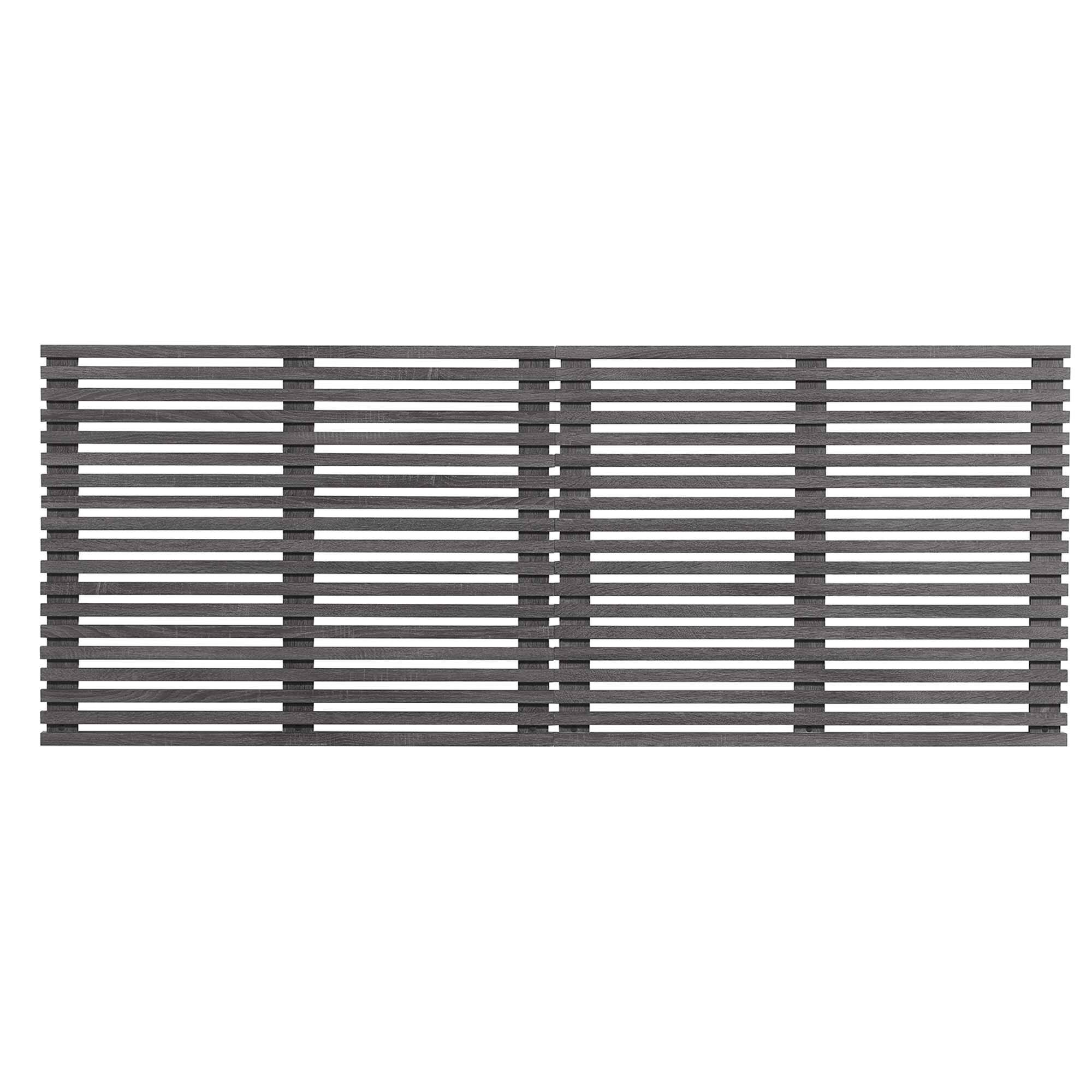 Back. Modway - Render Wall Mount King Headboard by Modway - Charcoal.