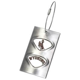 Jardine - Wyoming Cowboys 3.5'' x 2'' Bag Tag - Black