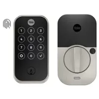 Yale - Assure Lock 2 - Smart Lock Wi-Fi Deadbolt with Touchscreen Keypad | Fingerprint Access - Satin Nickel - Front_Zoom