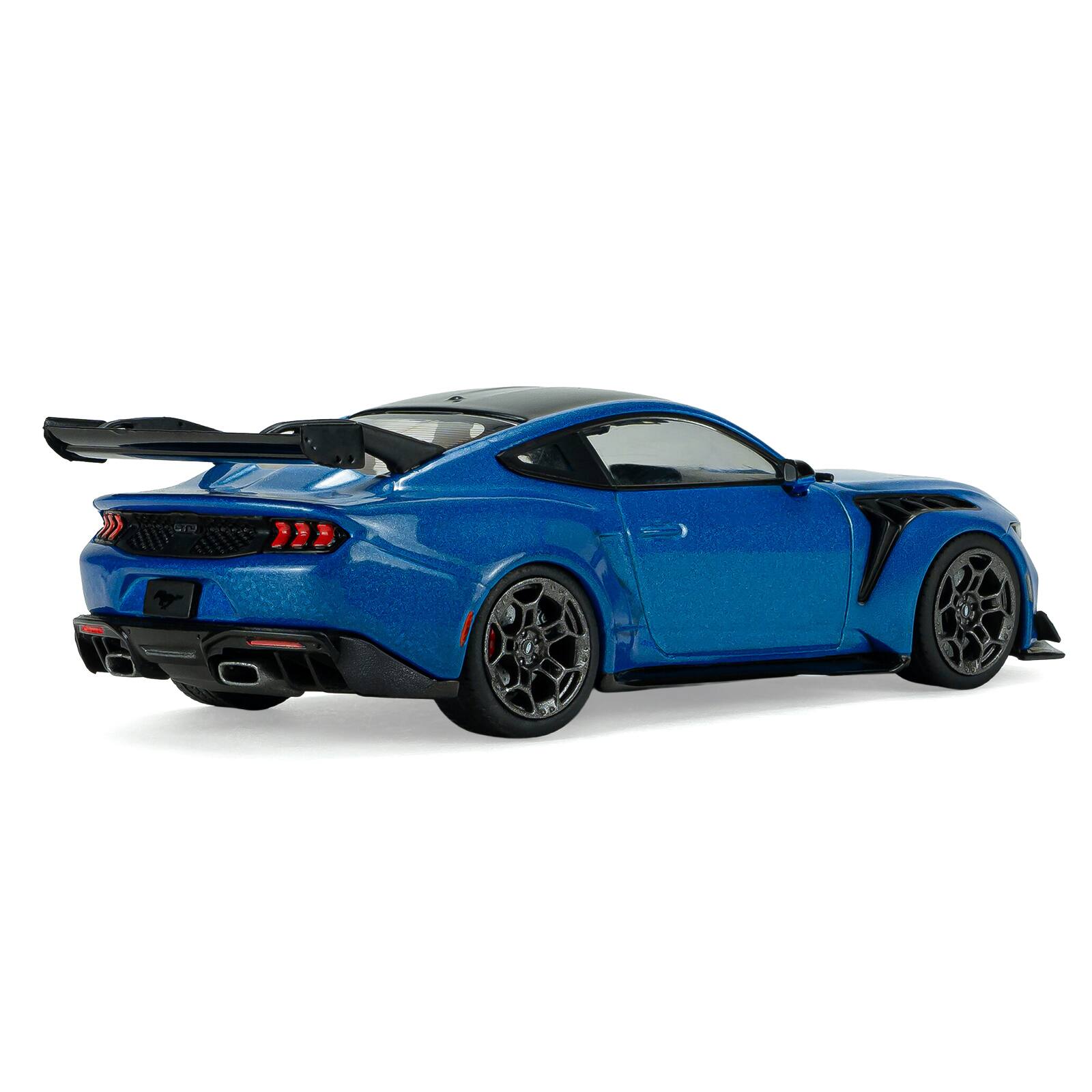 Alt View 2. Solido - 2025 Ford Mustang GTD Indulgent Blue Metallic with Black Top 1/43 Diecast Model Car by Solido.