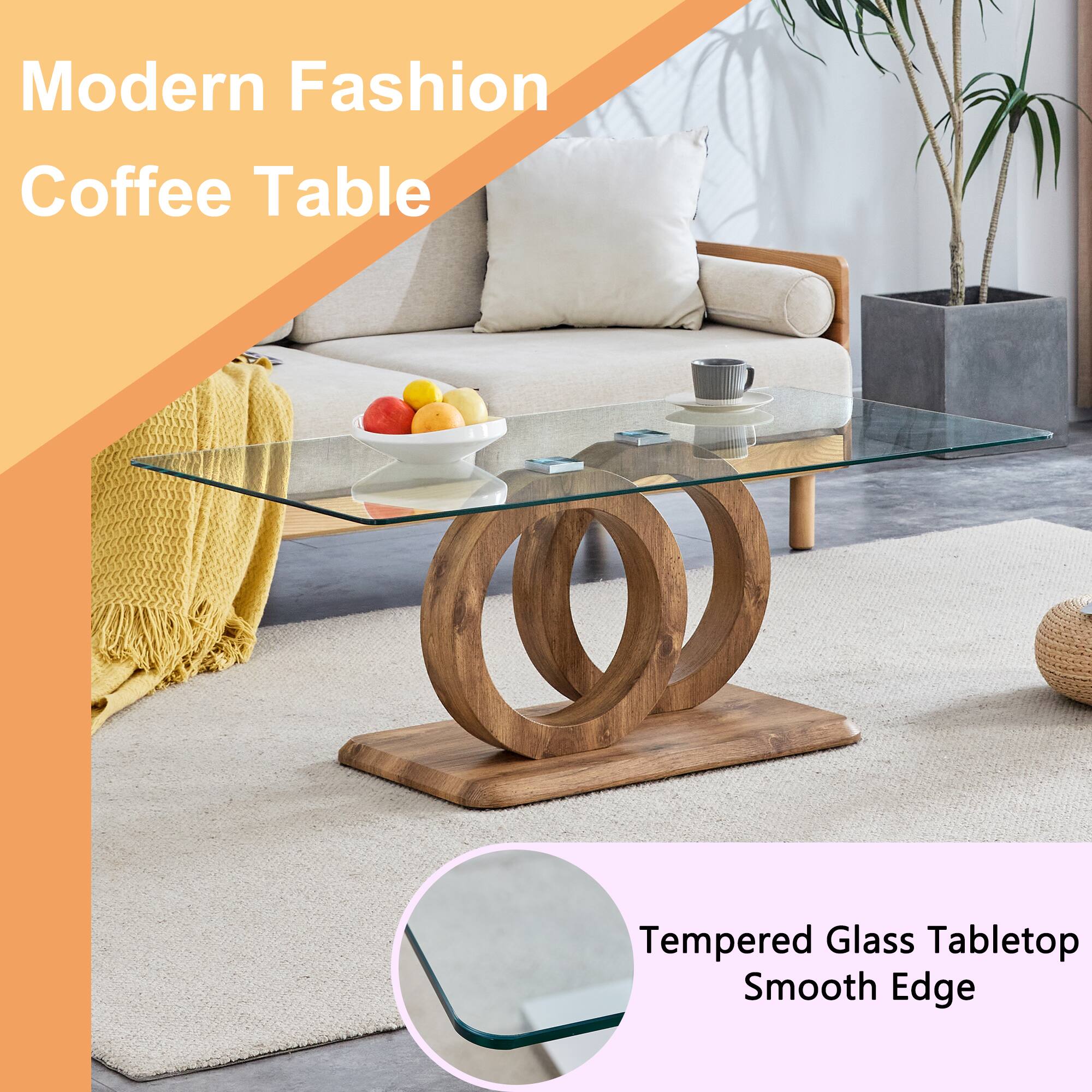 Modern Fashion Coffee Table

Tempered Glass Tabletop Smooth Edge