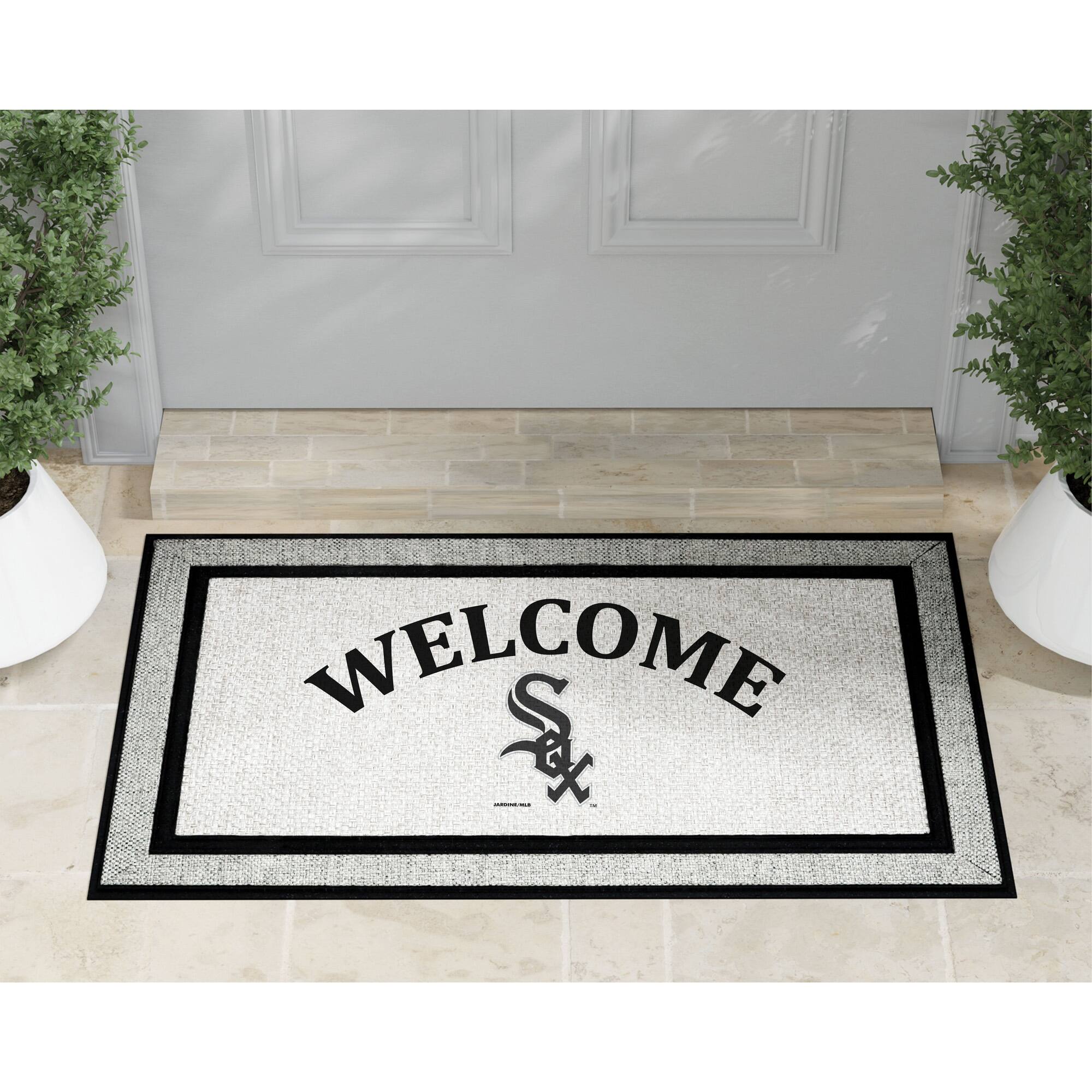 Alt View 1. Jardine - Chicago White Sox 18" x 30" Welcome Doormat - Multicolor.