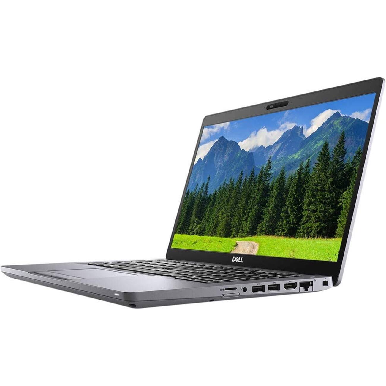 Left. Dell - 5410 14" Refurbished Laptop - Intel 10th Gen Core i5 with 32GB Memory - Intel UHD Graphics - 512GB SSD - Black.