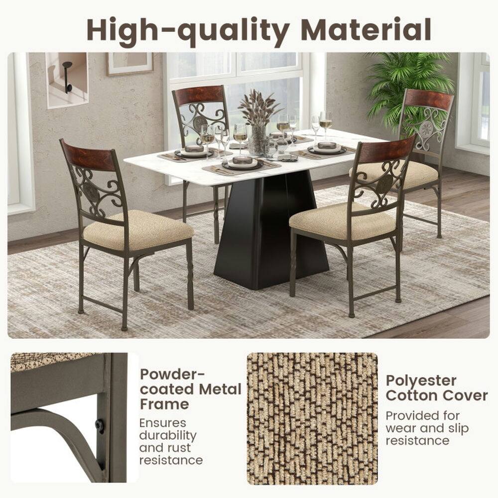 High-quality Material

Powder-coated Metal Frame  
Ensures durability and rust resistance

Polyester Cotton Cover  
Provided for wear and slip resistance