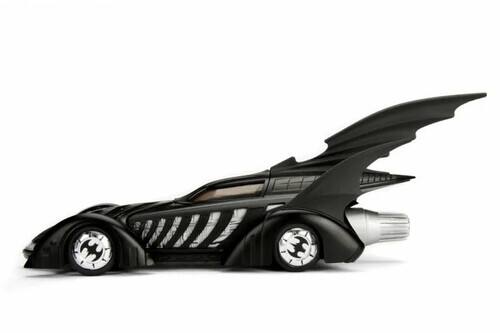 Alt View 2. Jada Toys - Jada Toys - DC Comics 1995 Forever: Batmobile with Batman Metals Die-Cast Collectible Toy Vehicle - Collectibles - Multicolor.