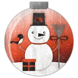 Fan Creations - Oregon State Beavers 12'' Snow Globe Wall Art - Multicolor