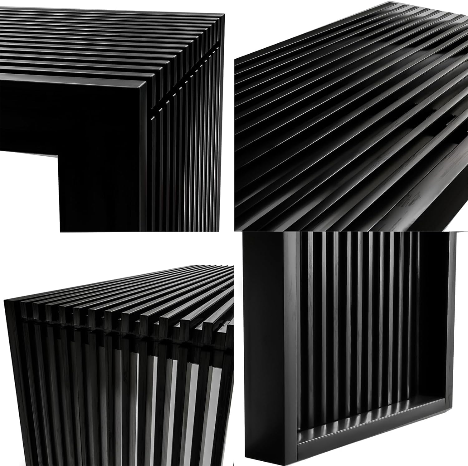 Alt View 2. Fabibe - Farmhouse Pine Bench Hercules Series Commercial Grade Rustic Solid - Mahogany.