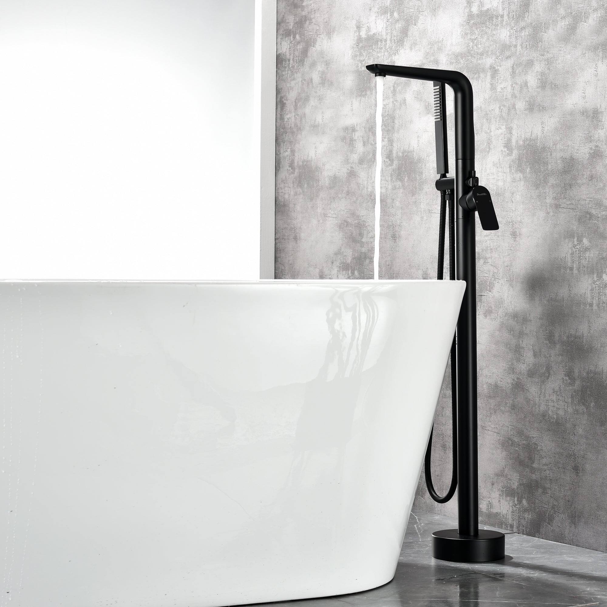 Alt View 9. Boyel Living - Single-Handle 1 Spray Tub and Shower Faucet in Matte Black (Valve Included) - Built In Valve - Matte Black.