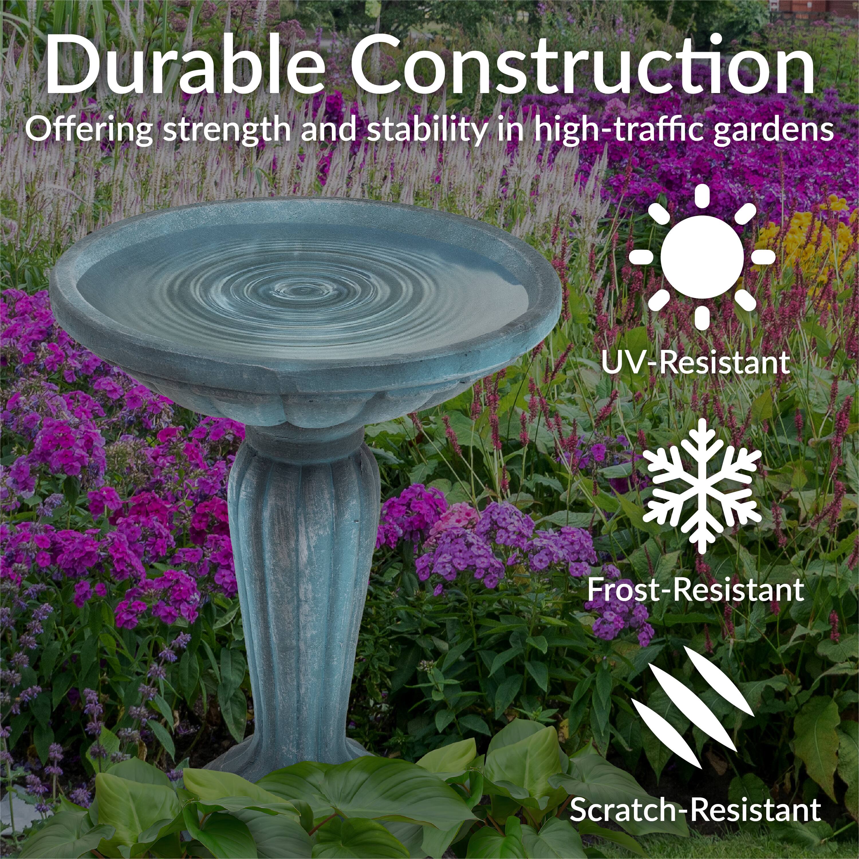 Durable Construction  
Offering strength and stability in high-traffic gardens  

- UV-Resistant  
- Frost-Resistant  
- Scratch-Resistant
