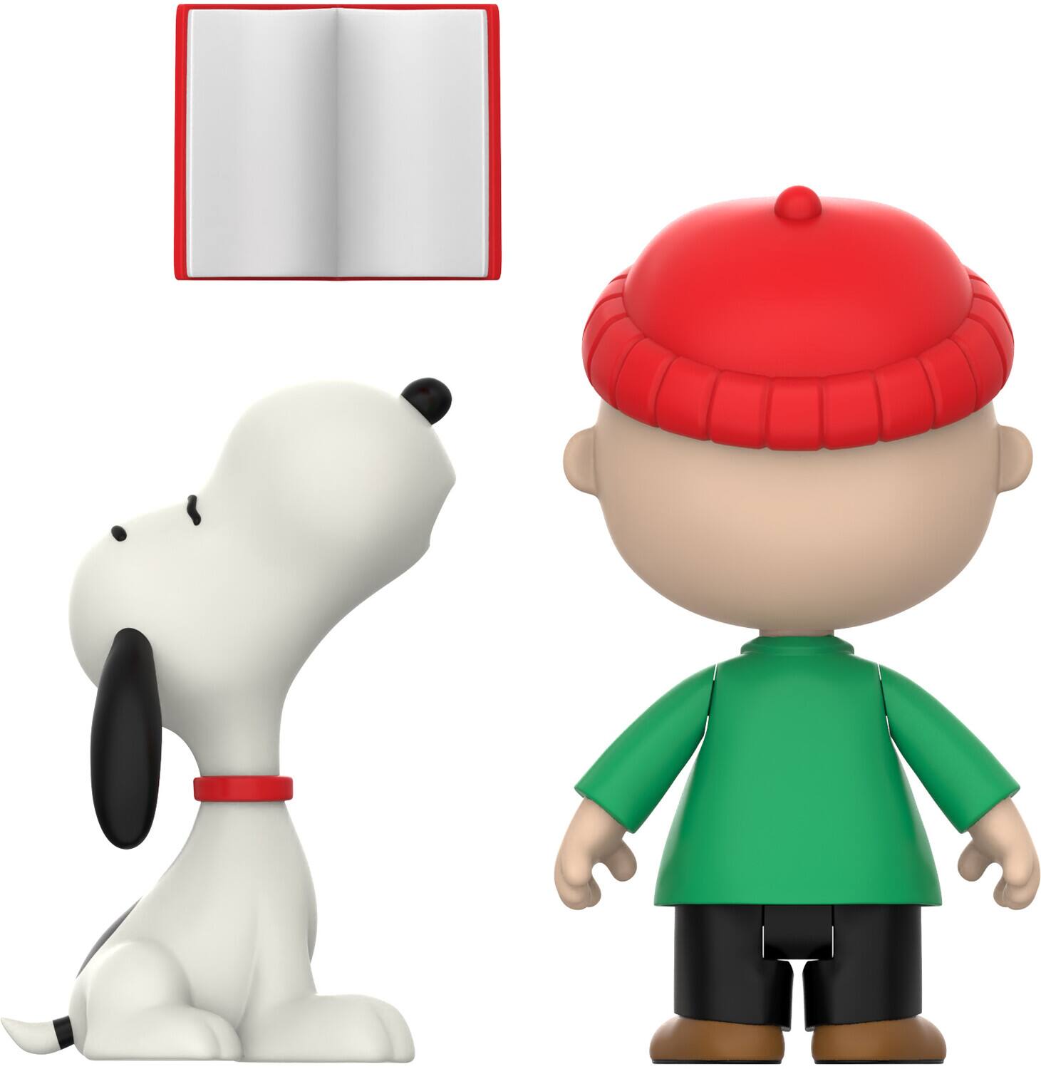 Alt View 4. Super7 - Super7 - Peanuts - ReAction Figures - Charlie Brown & Snoopy (Caroling) 2-Pack   - COLLECTIBLES - Multicolor.