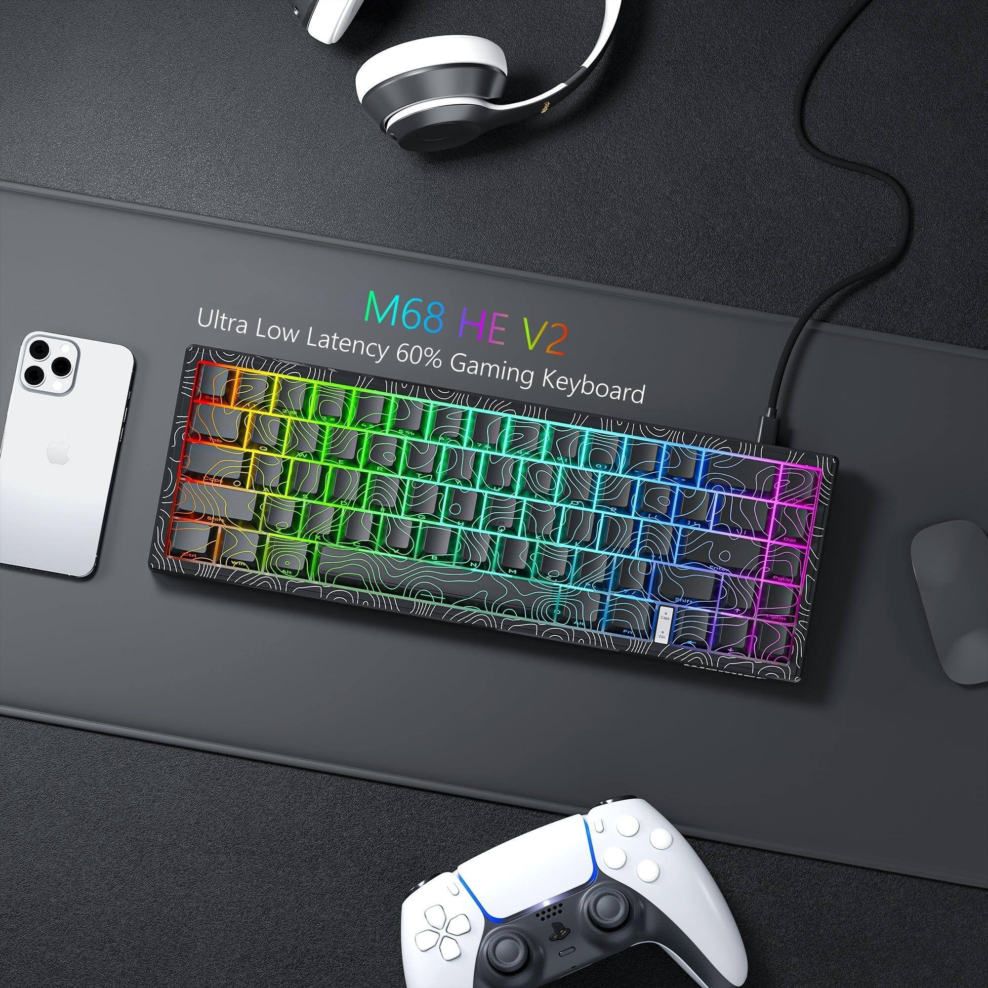M68 HE V2  
Ultra Low Latency 60% Gaming Keyboard