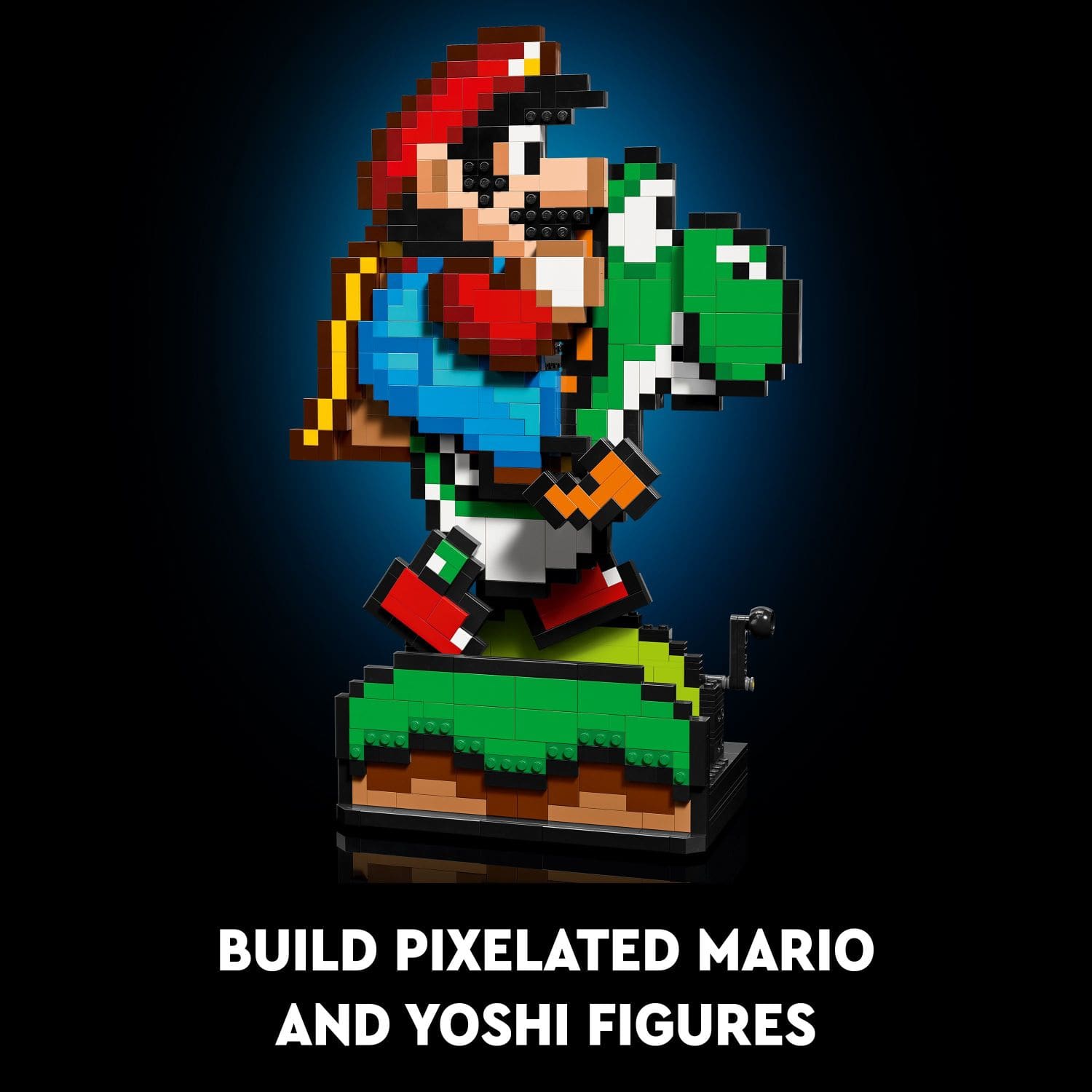 Build Pixelated Mario and Yoshi Figures