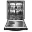 Angle. Whirlpool - 24" Top Control Built-In Stainless Steel Tub Dishwasher with 3rd Rack, Large Capacity, 47 dBA - Black.