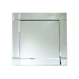 American Atelier - Mirror Charger Plate Framed Square 13"D - Clear