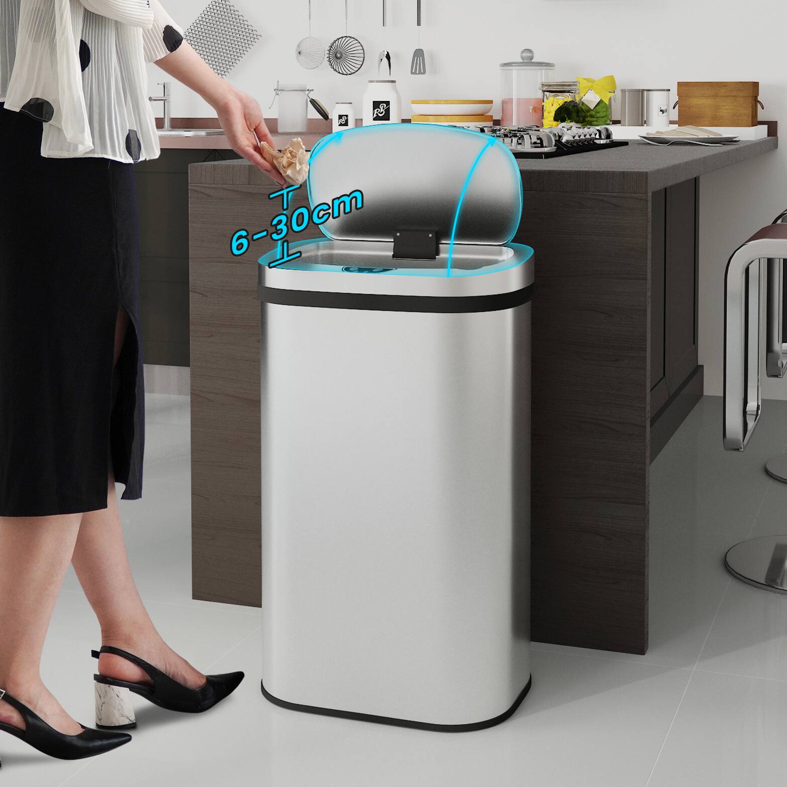 新品未使用♥️OSMOSIS バックレースガウン 2.5-Gallon Slim Step Trash Can | K-20957 | KOHLER