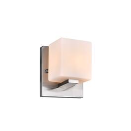 CWI Lighting - Cristini 1 Light Bathroom Sconce With Finish - Satin Nickel