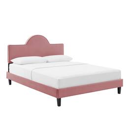 Modway - Soleil Performance Velvet Twin Bed - Red