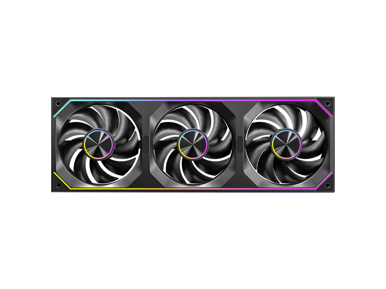 Alt View 4. Antec - Antec Infinity Matrix 360 ARGB, 360mm Fan, Dual-Cable, 4-Sided Mirror Lighting, PWM 1800 RPM - RGB.